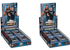 2025-26 Topps Chrome Updates Basketball Hobby Box 2x Lot - vue 360