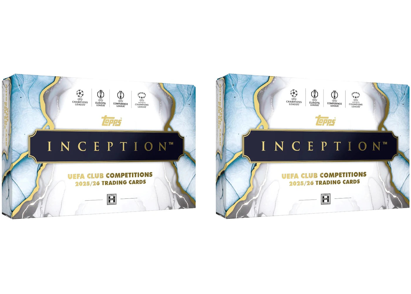 2025/26 Topps Inception UEFA Club Competitions Hobby Box 2x Lot - vue 360