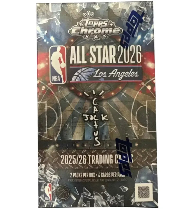 2025-26 Topps Chrome Cactus Jack All Star NBA Hobby Box - vue 360