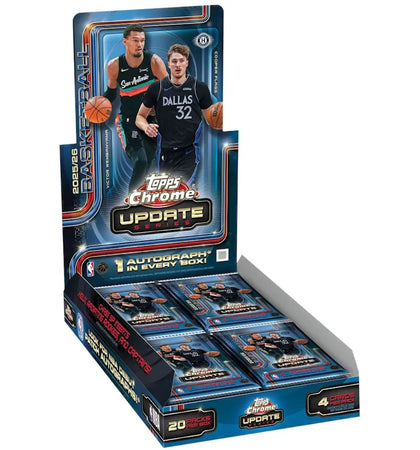2025-26 Topps Chrome Update Basketball Hobby Box - authentic Topps product
