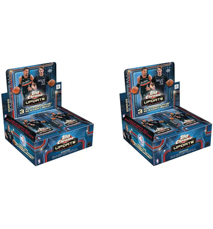 2025-26 Topps Chrome Updates Basketball Jumbo Box 2x Lot - authentic Topps product