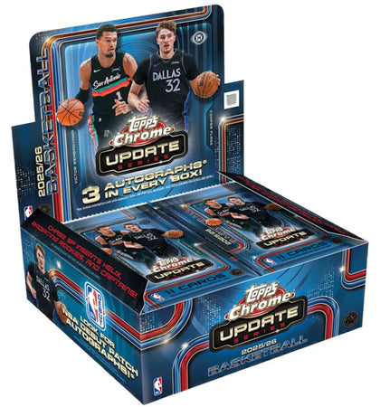 2025-26 Topps Chrome Updates Basketball Jumbo Box - authentic Topps product