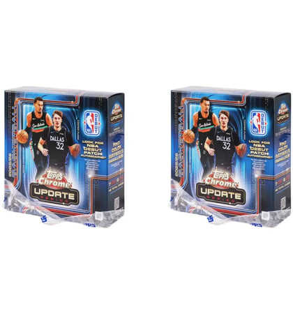 2025-26 Topps Chrome Updates Basketball Mega Box (Without Seal) 2x Lot - authentic Topps product