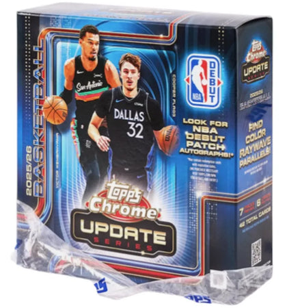 2025-26 Topps Chrome Updates Basketball Mega Box (Without Seal) - authentic Topps product