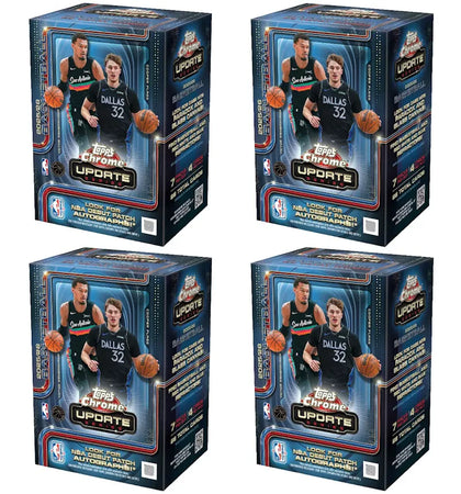 2025-26 Topps Chrome Update Basketball Value Box 4x Lot - authentic Topps product