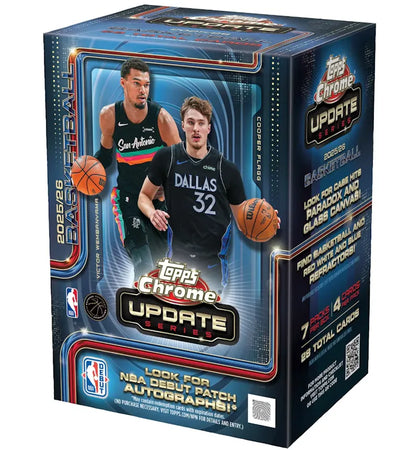 2025-26 Topps Chrome Update Basketball Value Box - authentic Topps product