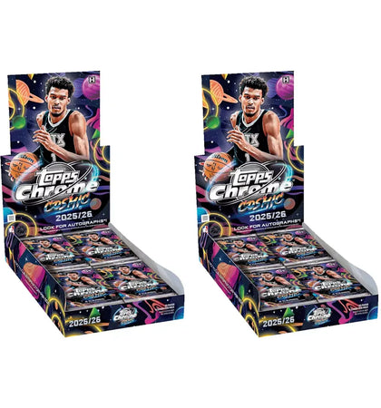 2025/26 Topps Cosmic Chrome Basketball Hobby Box 2x Lot - authentic Topps product