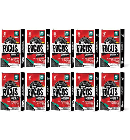 2025-26 Topps Focus Liverpool LFC Hobby Box 10x Lot - authentic Topps product