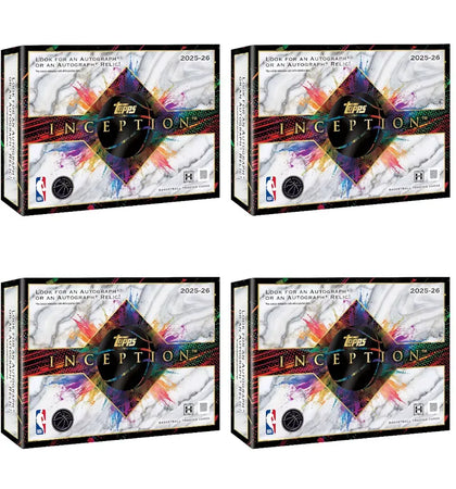 2025/26 Topps Inception Basketball Hobby Box 4x Lot - authentic Topps product