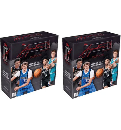 2025-26 Topps Signature Class Basketball Mega Box 2x Lot - authentic Topps product