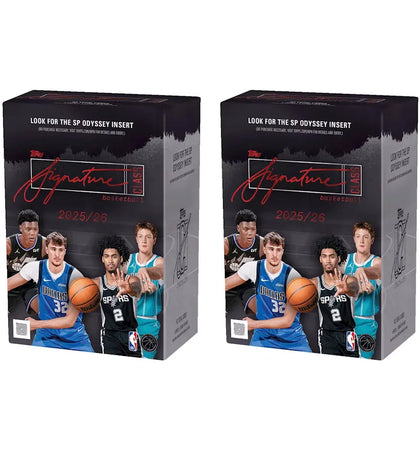 2025-26 Topps Signature Class Basketball Value Box 2x Lot - authentic Topps product