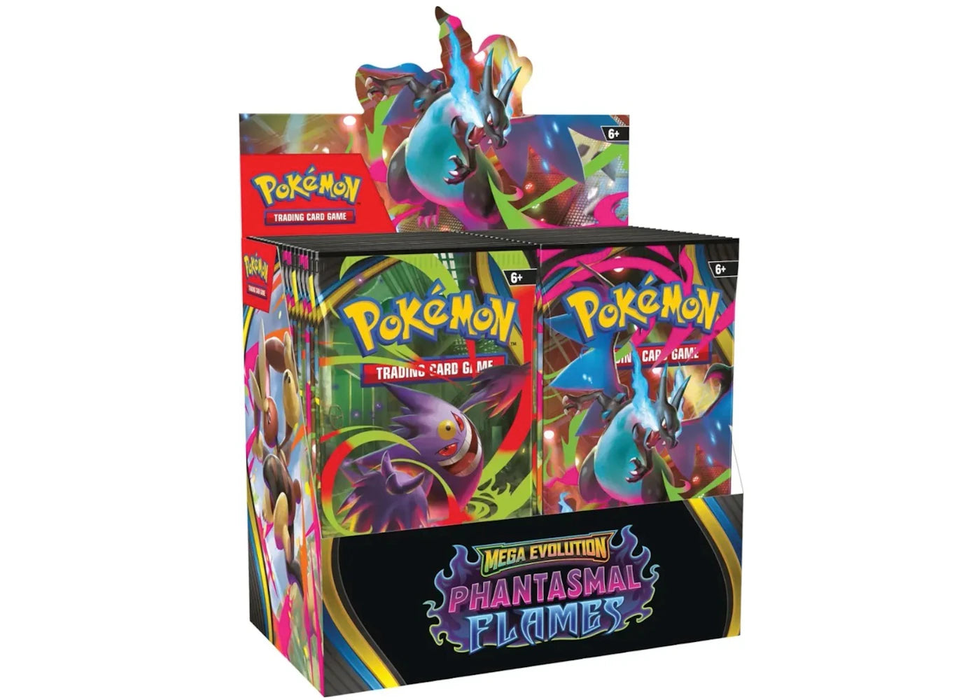 2025 Pokémon Mega Evolution Phantasmal Flames Booster Box - vue 360