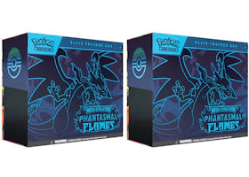 2025 Pokémon Mega Evolution Phantasmal Flames Elite Trainer Box 2x Lot - vue 360