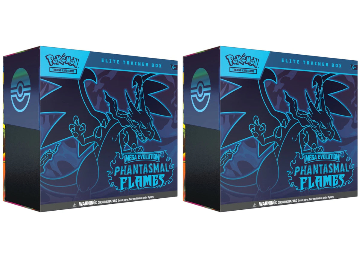 2025 Pokémon Mega Evolution Phantasmal Flames Elite Trainer Box 2x Lot - vue secondaire A