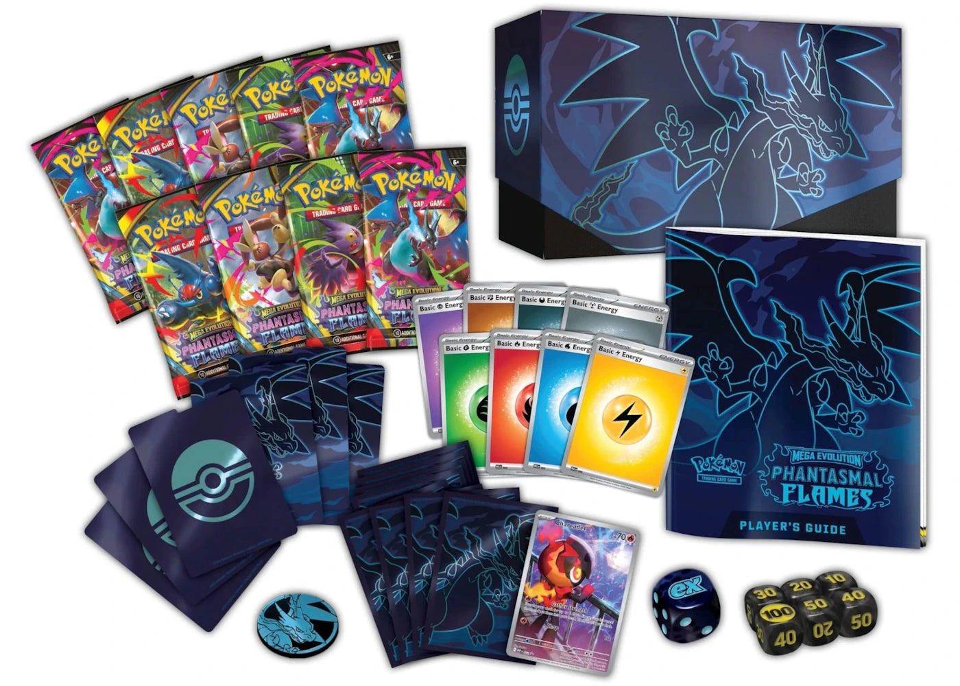 2025 Pokémon Mega Evolution Phantasmal Flames Elite Trainer Box 4x Lot - vue secondaire A