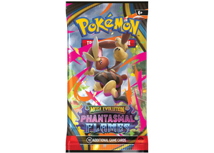 2025 Pokémon Mega Evolution Phantasmal Flames Mega Lopunny Booster Pack - authentic Pokemon product