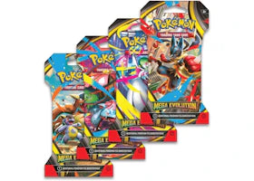 2025 Pokémon Mega Evolution Sleeved Booster 4 Pack - authentic Pokemon product