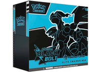 2025 Pokémon Scarlet & Violet Black Bolt Pokémon Center Elite Trainer Box