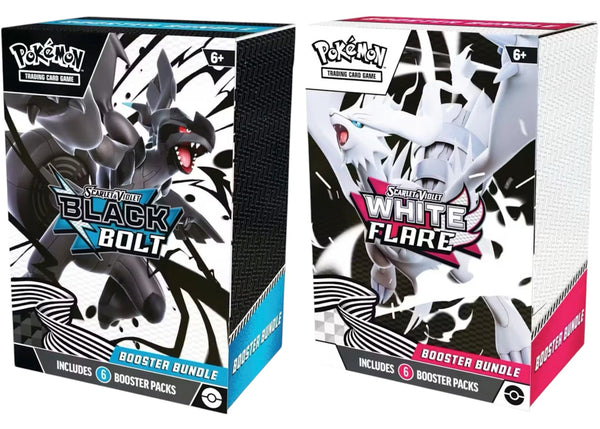 2025 Pokémon Scarlet & Violet Black Bolt & White Flare Booster Bundle sneakers - authentic Pokemon shoes