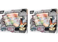 2025 Pokémon Scarlet & Violet Black Bolt/White Flare Unova Victini Illustration Poster Collection Box 2x Lot