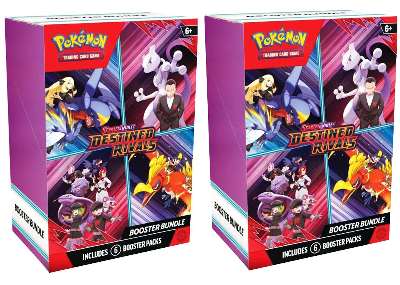 2025 Pokémon Scarlet & Violet Destined Rivals Booster Bundle 2x Lot - vue 360
