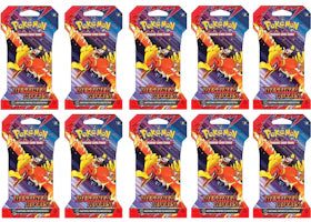 2025 Pokémon Scarlet & Violet Destined Rivals Booster Pack 10x Lot (Artwork May Vary) - vue 360
