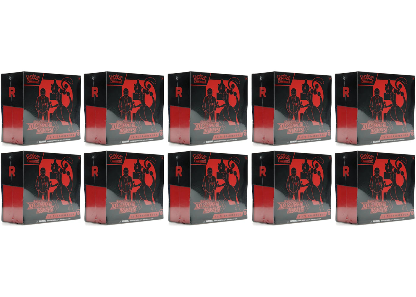 2025 Pokémon Scarlet & Violet Destined Rivals Elite Trainer Box 10x Lot - vue secondaire A