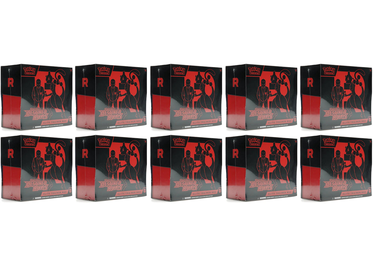 2025 Pokémon Scarlet & Violet Destined Rivals Elite Trainer Box 10x Lot - vue 360