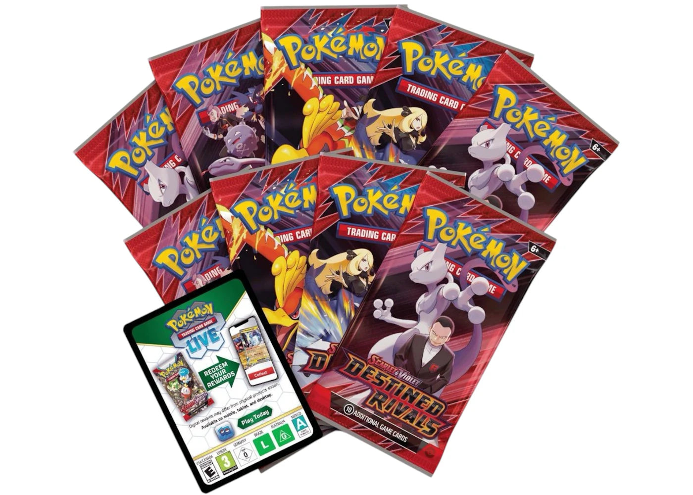 2025 Pokémon Scarlet & Violet Destined Rivals Elite Trainer Box 10x Lot - vue secondaire B