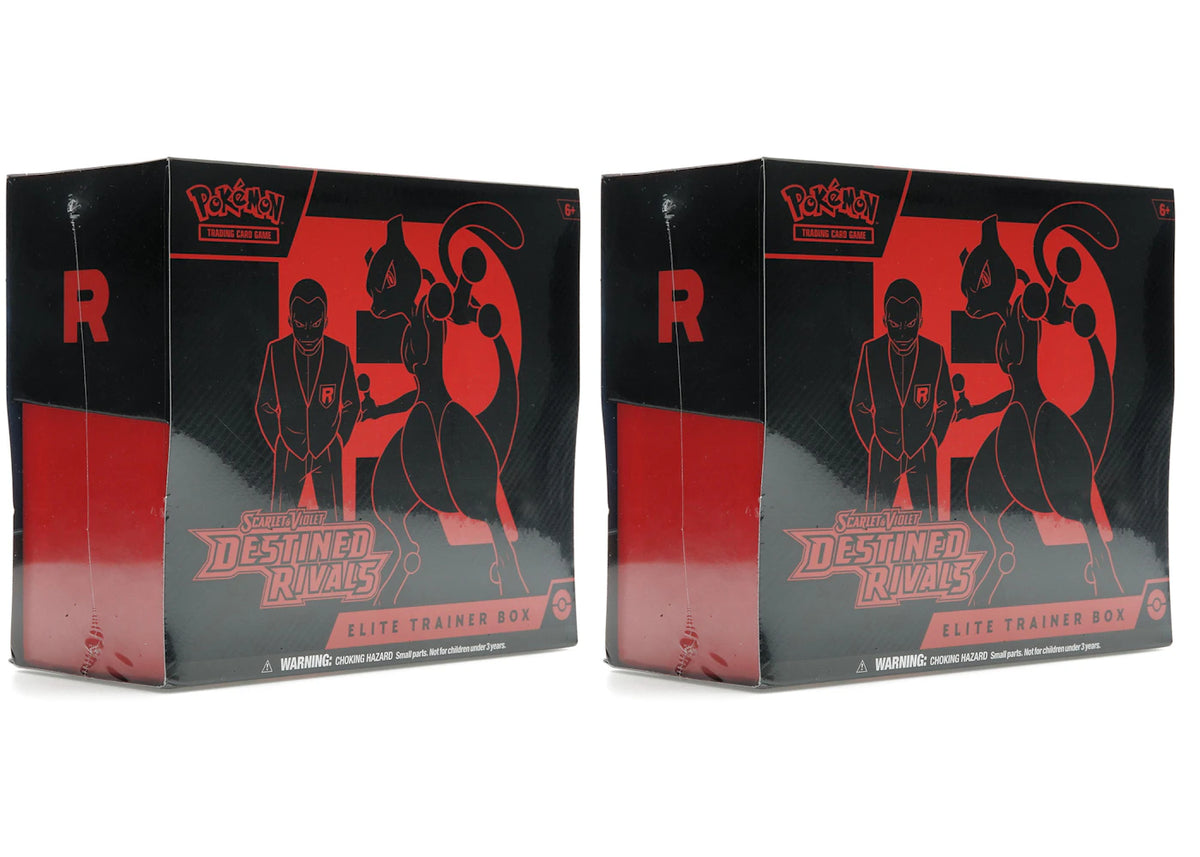 2025 Pokémon Scarlet & Violet Destined Rivals Elite Trainer Box 2x Lot - vue 360