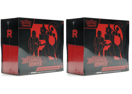 2025 Pokémon Scarlet & Violet Destined Rivals Elite Trainer Box 2x Lot - sneakers view 2