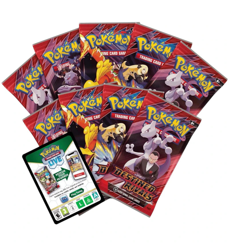 2025 Pokémon Scarlet & Violet Destined Rivals Elite Trainer Box 4x Lot - vue secondaire A