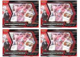 2025 Pokémon Scarlet & Violet Destined Rivals Team Rocket's Mewtwo EX Box 4x Lot