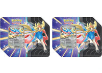 2025 Pokémon Scarlet & Violet Journey Together Zacian EX Slashing Legends Tin 2x Lot