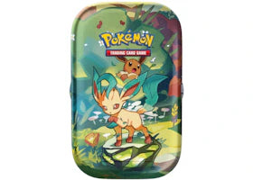 2025 Pokémon Scarlet Violet Prismatic Evolutions Leafeon Tin - authentic Pokemon product