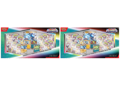 2025 Pokémon Scarlet & Violet Prismatic Evolutions Lucario ex & Tyranitar ex Premium Collection (Sam's Club Exclusive) 2x...