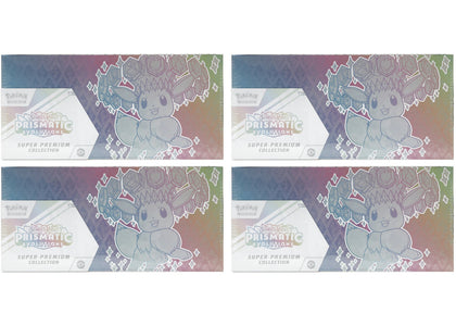 2025 Pokémon Scarlet & Violet Prismatic Evolutions Super Premium Collection 4x Lot sneakers - authentic Pokemon shoes