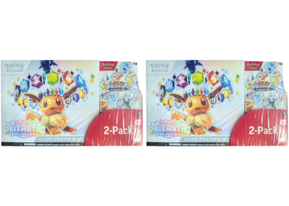 2025 Pokémon Scarlet & Violet Pristmatic Evolutions Elite Trainer Box + Booster Costco Bundle 2x Lot sneakers - authentic...