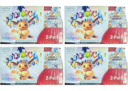2025 Pokémon Scarlet & Violet Pristmatic Evolutions Elite Trainer Box + Booster Costco Bundle 4x Lot sneakers - authentic...