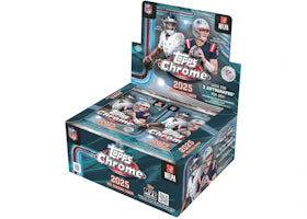 2025 Topps Chrome Football Hobby Jumbo Box - vue 360