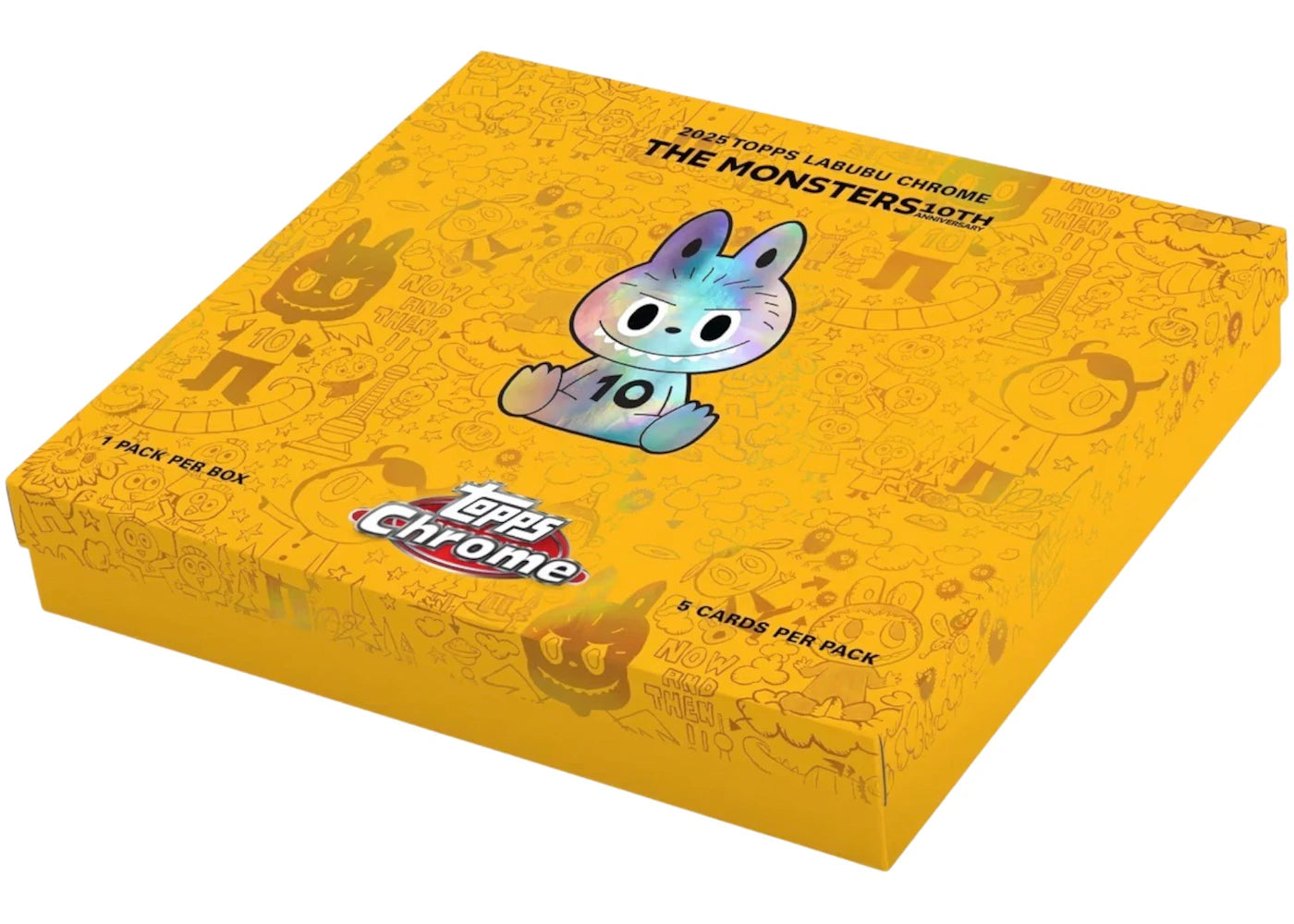 2025 Topps Chrome Labubu The Monsters 10th Anniversary Hobby Box
