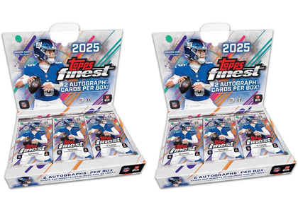 2025 Topps Finest Football NFL Hobby Box 2x Lot - authentic Topps product