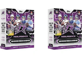 2025 Topps Resurgence Football Mega Box 2x Lot - vue 360