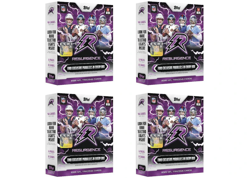 2025 Topps Resurgence Football Mega Box 4x Lot - vue 360