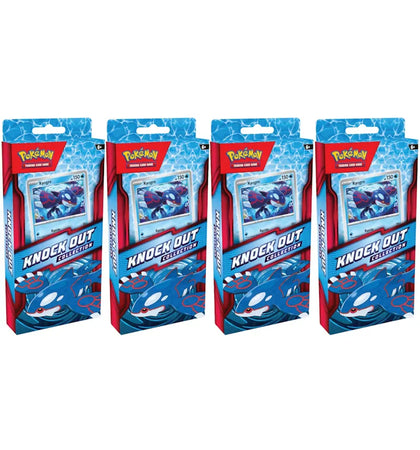 2025 Pokémon Mega Evolution Kyogre Knock Out Collection 4x Lot - authentic Pokemon product