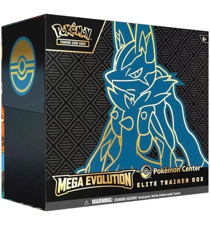 2025 Pokémon Mega Evolution Mega Lucario Elite Trainer Box (Pokemon Center) - authentic Pokemon sneakers