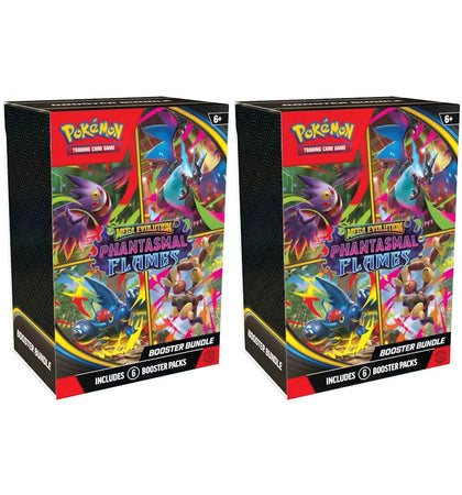 2025 Pokémon Mega Evolution Phantasmal Flames Booster Bundle 2x Lot - authentic Pokemon product