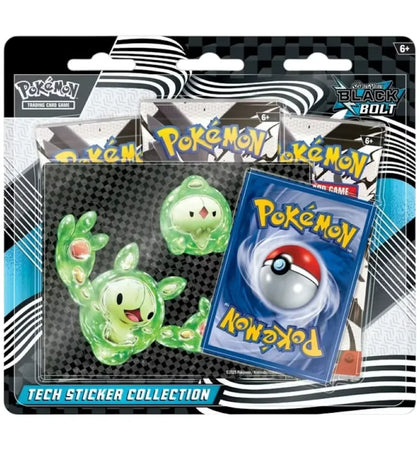 2025 Pokémon Scarlet & Violet Black Bolt Tech Sticker Collection Blister Pack - authentic Pokemon product