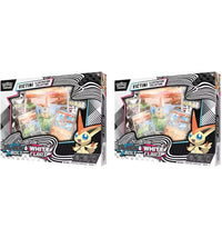 2025 Pokémon Scarlet & Violet Black Bolt/White Flare Unova Victini Illustration Poster Collection Box 2x Lot