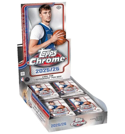 2025-26 Topps Chrome Basketball Hobby Box - authentic Topps product